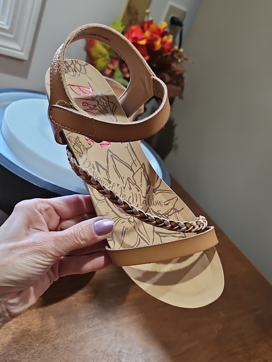 Blowfish Malibu Other - Girls' Tan Braided Ankle-Strap Sandals